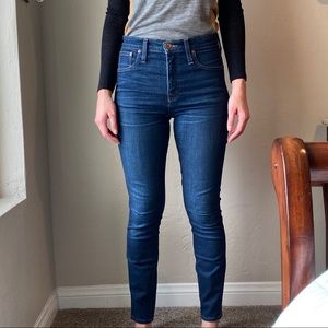 Madewell 10” High-Rise Skinny Jeans in Hayes Wash